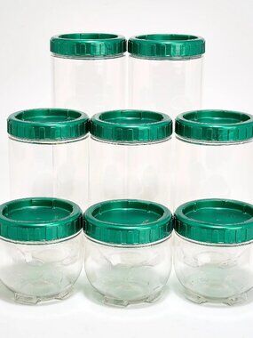LocknLock 8-Piece Interlockling Round Canisters